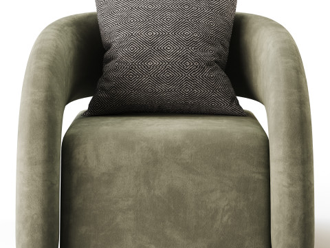 Crisscross Accent Chair 3D 模型