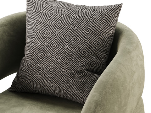 Crisscross Accent Chair 3D 模型
