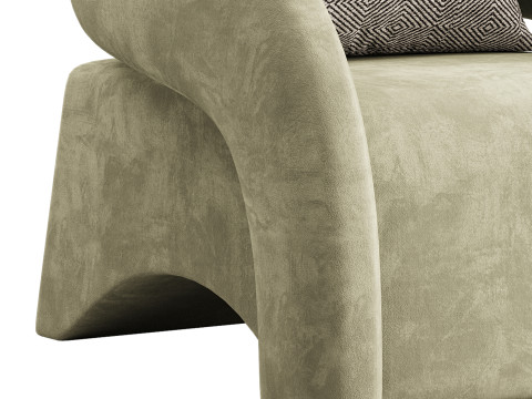 Crisscross Accent Chair 3D 模型