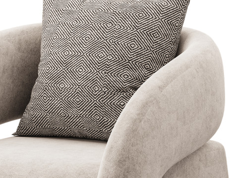 Crisscross Accent Chair 3D 模型