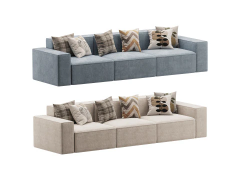 दीवान डेविस 340x103 3D मॉडल