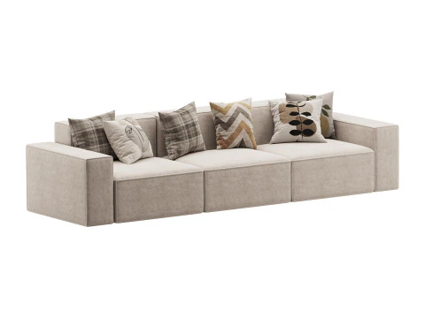 Divan Davis 340x103 3D Model