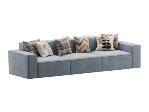 Divan Davis 340x103 3D Model