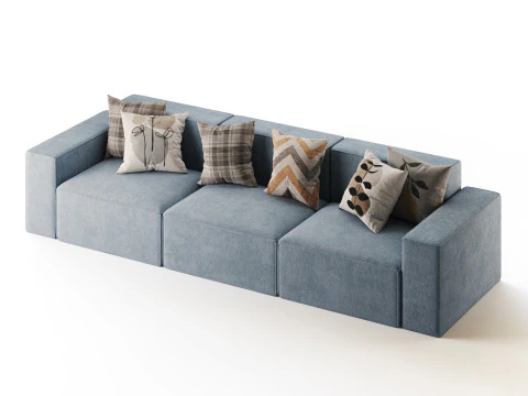 Divan Davis 340x103 3D Model