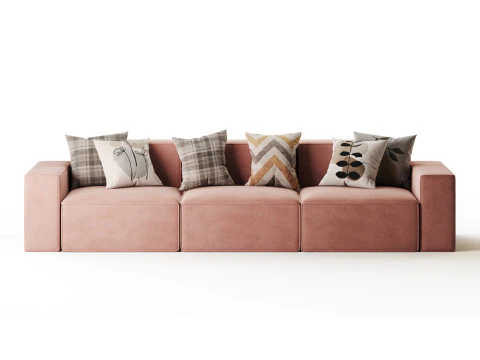 Divan Davis 340x103 3D Model