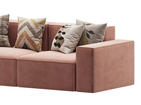 Divan Davis 340x103 3D Model