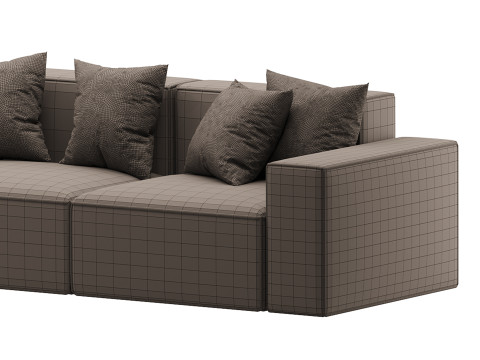 Divan Davis 340x103 3Dモデル