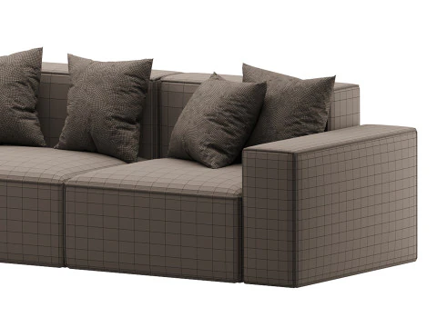 Divan Davis 340x103 3D Model