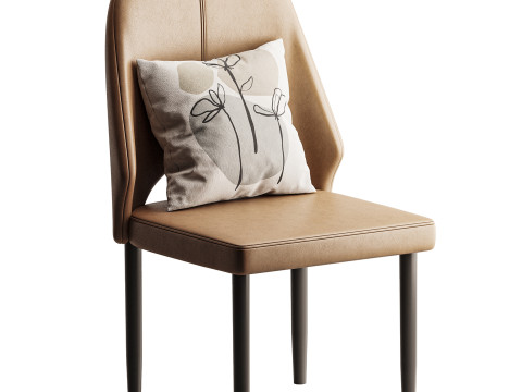 Bordered Sturdy Faux Leather Upholstered 3Dモデル