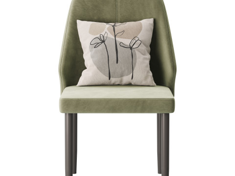 Bordered Sturdy Faux Leather Upholstered 3Dモデル