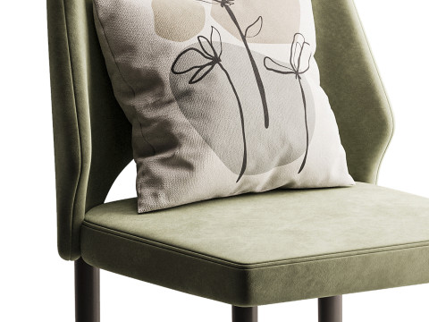 Bordered Sturdy Faux Leather Upholstered 3Dモデル