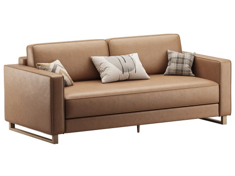 Dunst-Sofa-Textile-Silver 3D Model