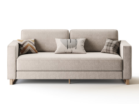 Dunst-Sofa-Textile-Silver Model 3D