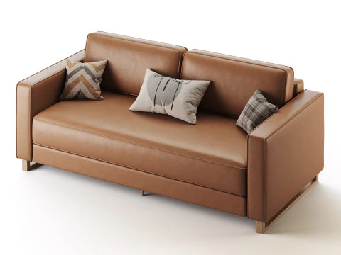 Dunst-Sofa-Textile-Silver 3D Model