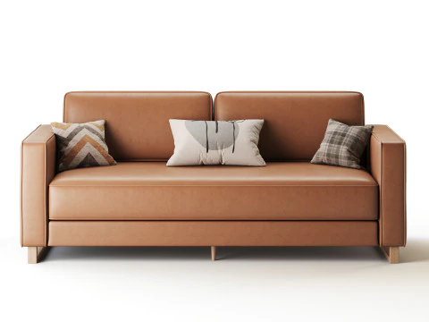 Dunst-Sofa-Textile-Silver 3D Model