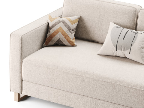 Dunst-Sofa-Textile-Silver Model 3D