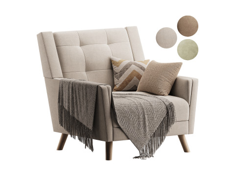 GDF Studio Evelyn Mid Century 3Dモデル