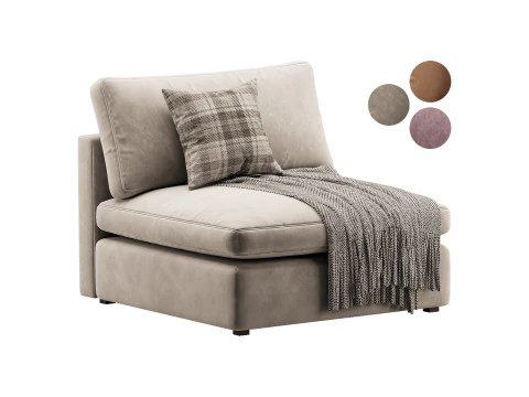 Hackney Lounge Monoplaza Modelo 3D