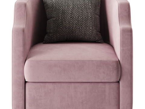 Infinity Swivel Barrel Chair Blue Model 3D