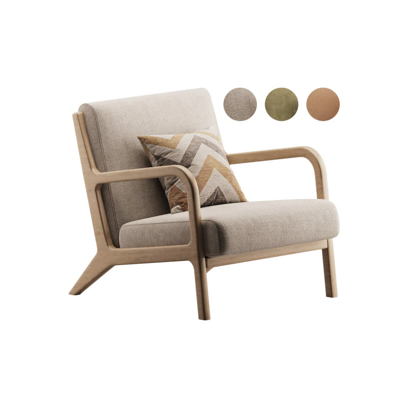 INKIVY Novak Taupe Naturel Moyen Modèle 3D .c4d .max .obj .3ds .fbx .stl .blend 