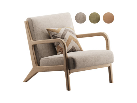 INKIVY Novak Mid Natural Taupe 3D Model