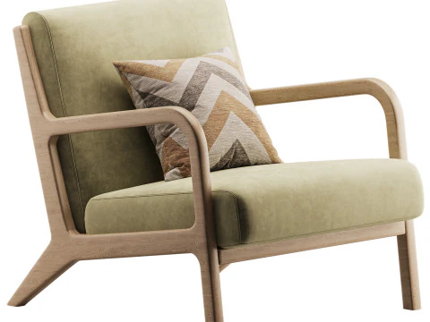 INKIVY Novak Taupe Naturel Moyen Modèle 3D