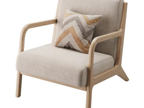 INKIVY Novak Taupe Naturel Moyen Modèle 3D