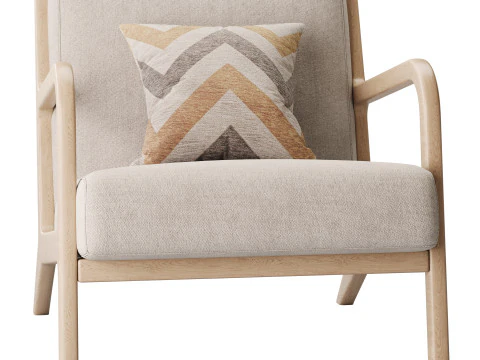 INKIVY Novak Taupe Naturel Moyen Modèle 3D