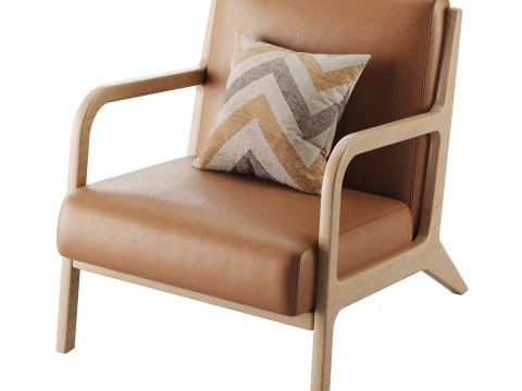 INKIVY Novak Taupe Naturel Moyen Modèle 3D