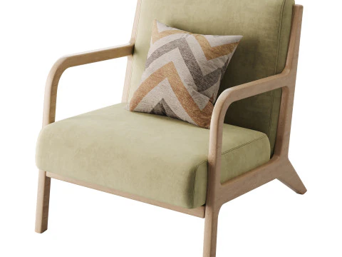 INKIVY Novak Taupe Naturel Moyen Modèle 3D