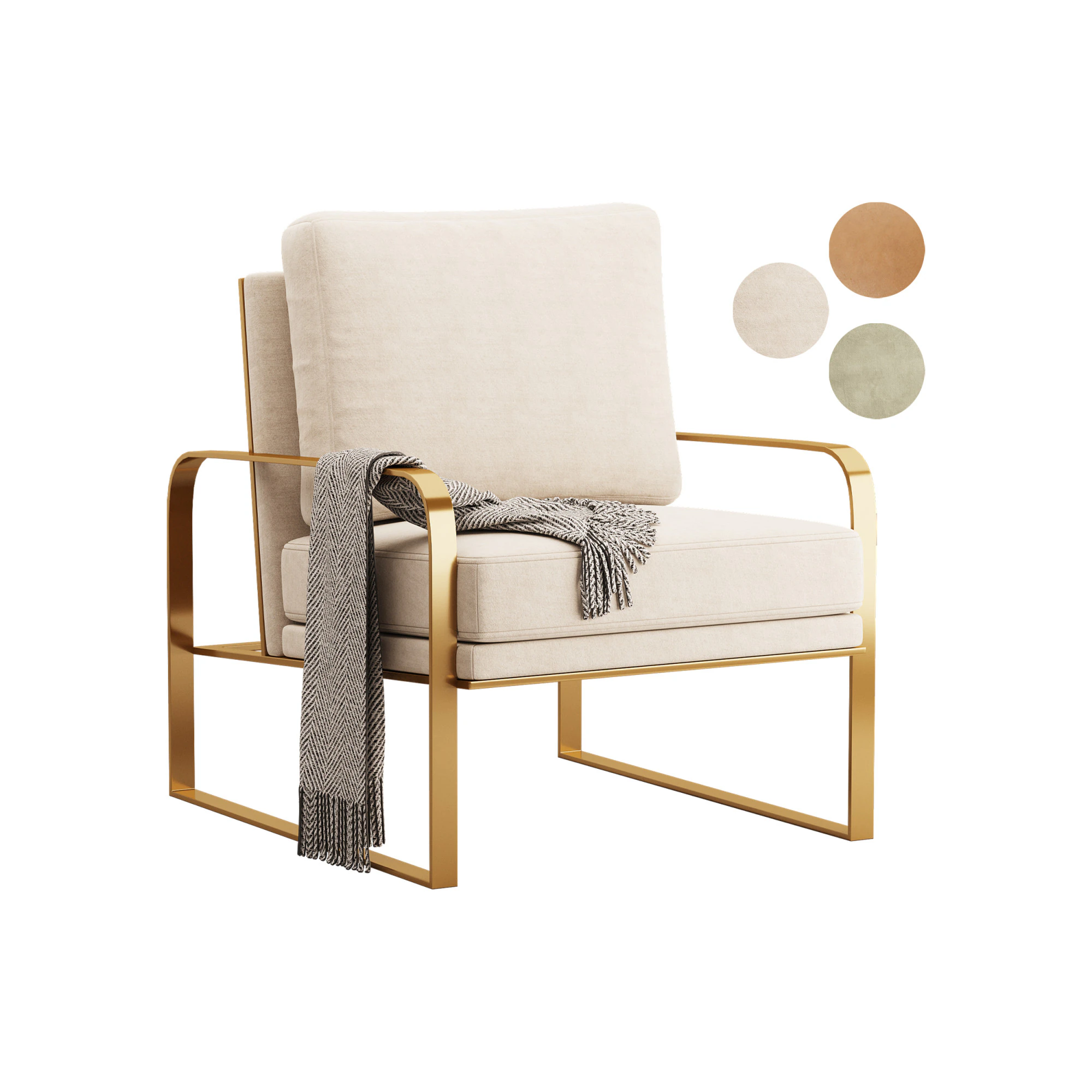 Lavish Ergonomic Arm Chair 3D Model .c4d .max .obj .3ds .fbx .stl .blend 