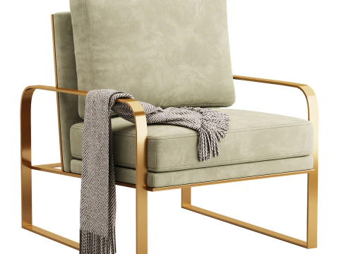 Lavish Ergonomic Arm Chair 3D Model