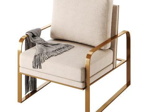 Lavish Ergonomic Arm Chair 3D Model