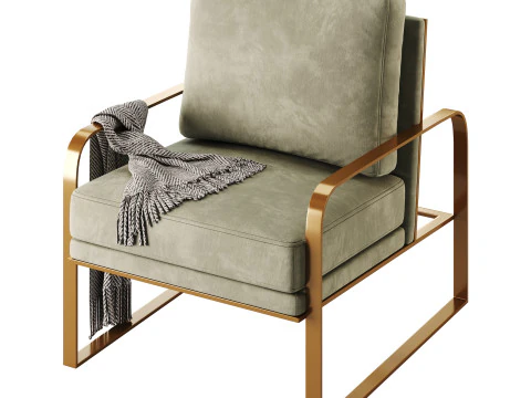 Lavish Ergonomic Arm Chair 3D Model
