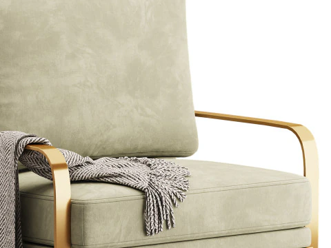 Lavish Ergonomic Arm Chair 3D Model