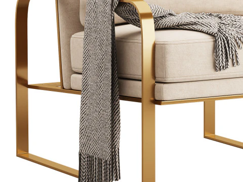 Lavish Ergonomic Arm Chair 3D Model