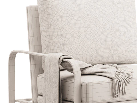 Lavish Ergonomic Arm Chair 3D Model