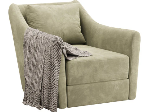 Luanna Swivel Chair 3D Model