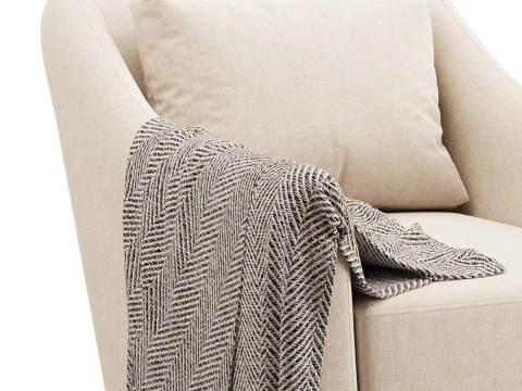 Luanna Swivel Chair 3D Model