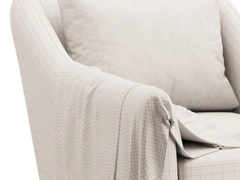 Luanna Swivel Chair 3D Model