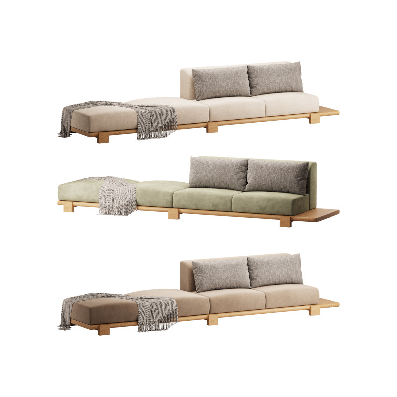 Lynn Sofa 3Dモデル .c4d .max .obj .3ds .fbx .stl .blend 