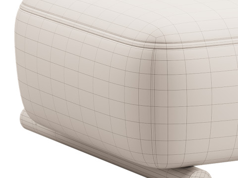 Modish Solid Color Foam Side Chair 3Dモデル