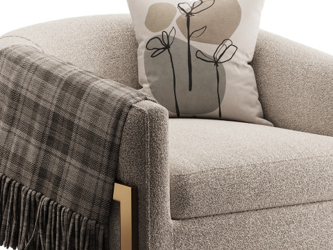Neve Accent Chair Model 3D