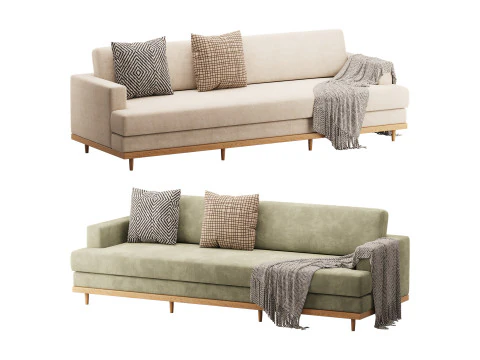 Olivet 全长沙发 3D 模型