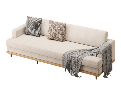 Olivet Full Length Sofa 3D-Modell
