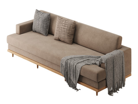 Olivet Full Length Sofa 3D-Modell