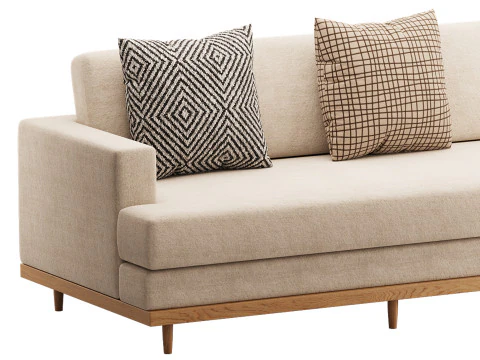 Olivet Full Length Sofa 3D Model