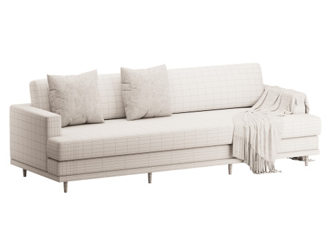 Olivet Full Length Sofa 3D-Modell