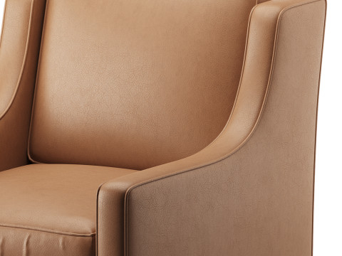 Patterned Swivel Lounge Chair 3D Model