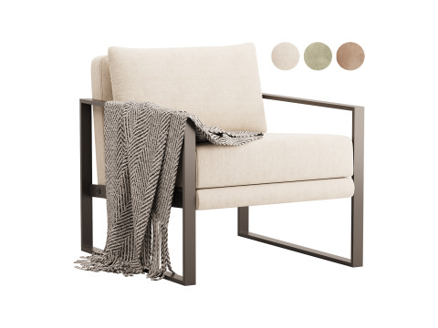 Reclining Lounge Chair 3D Model